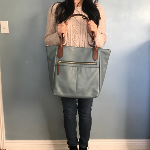 fossil fiona tote